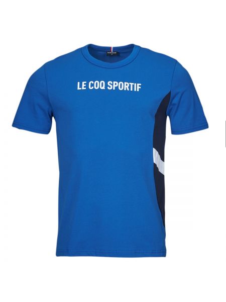 Rövid ujjú póló Le Coq Sportif kék