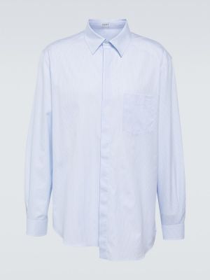 Camisa de algodón asimétrica Loewe azul