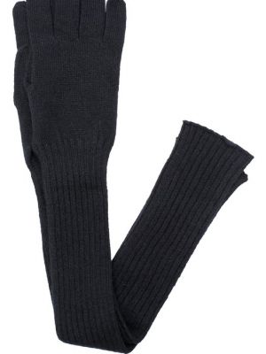 Кашемировые перчатки Tegin черные