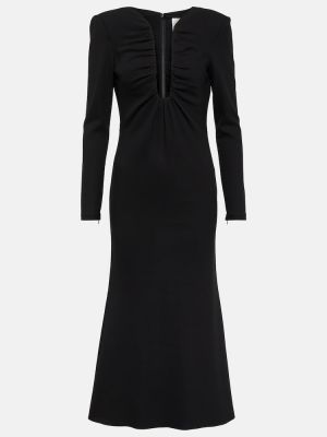 Midi šaty Roland Mouret černé