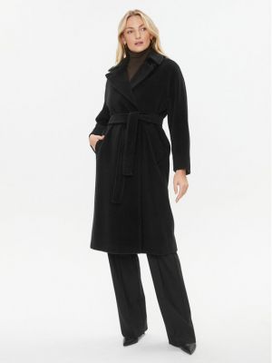 Vlněný zimní kabát Marella černý