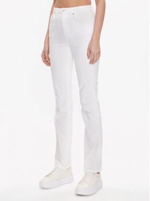 Jeans skinny slim en tricot Gina Tricot blanc