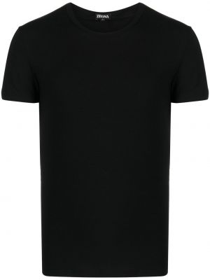 T-shirt aus baumwoll Zegna schwarz