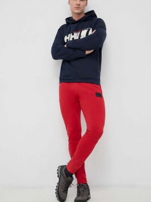 Spodnie sportowe Helly Hansen czerwone
