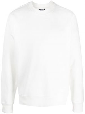 Sweatshirt mit rundhalsausschnitt aus baumwoll Diesel weiß