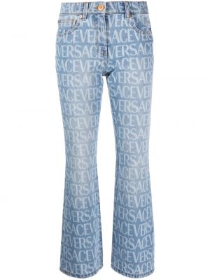 Bootcut jeans mit print ausgestellt Versace