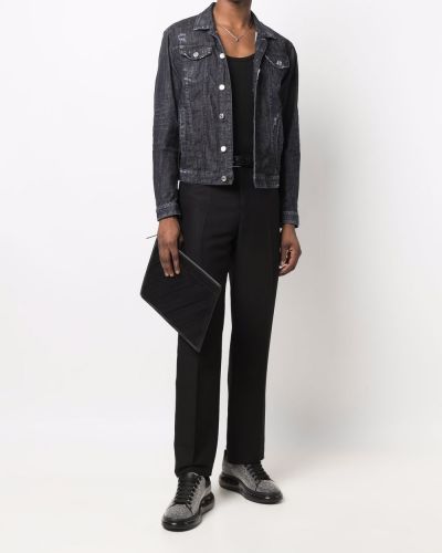 Jeansjacke mit geknöpfter Dsquared2 schwarz
