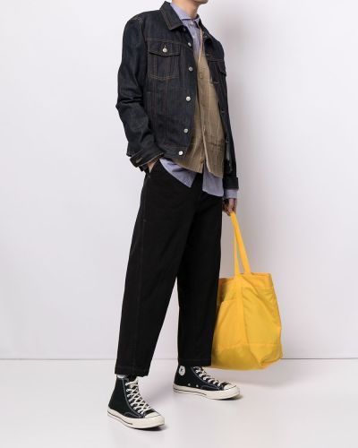 Pantalones rectos de cintura alta Junya Watanabe Man negro