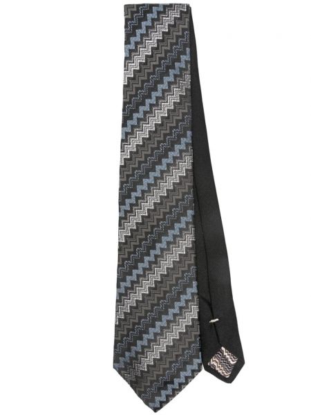 Cravată de mătase din jacard Missoni