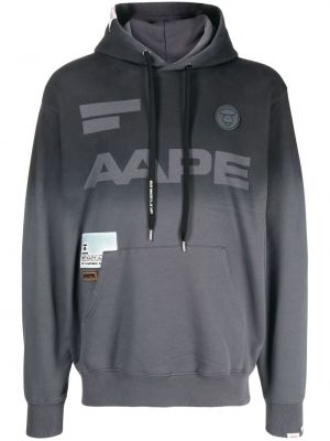 Суичър с качулка с принт Aape By *a Bathing Ape® сиво