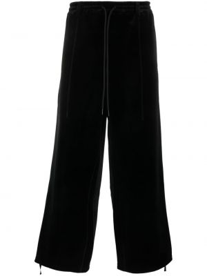 Βελούδινο παντελόνι σε φαρδιά γραμμή Y-3 μαύρο