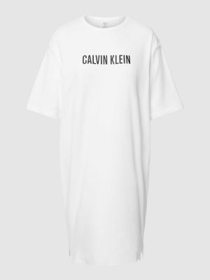 Biała koszula nocna Calvin Klein Underwear