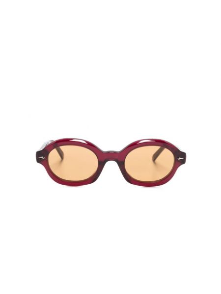 Okulary przeciwsłoneczne retro eleganckie Retrosuperfuture czerwone