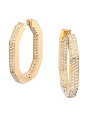 Swarovski Náušnice 'DEXTERA'  zlatá / priehľadná