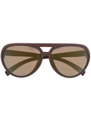 Oversized sončna očala Mykita rjava