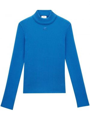Пуловер Courreges синьо