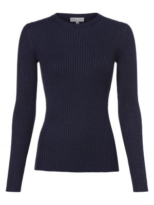 Sweter z wiskozy Marie Lund niebieski