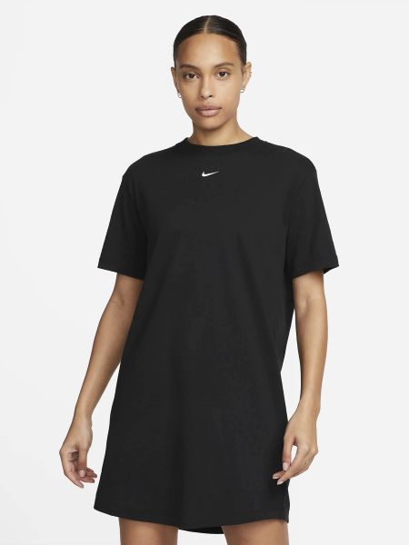 Хлопковое платье Nike черное