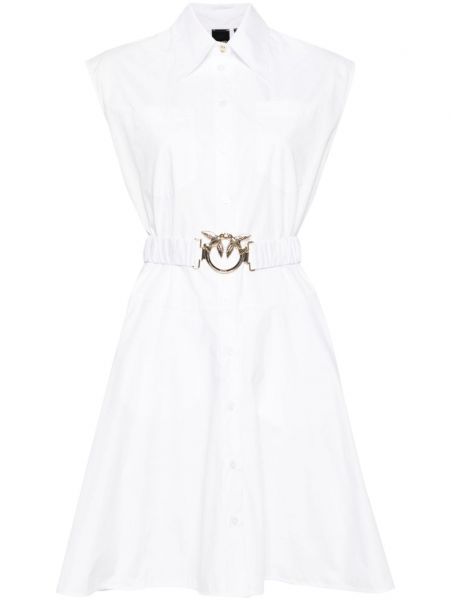 Αμάνικο φόρεμα Pinko λευκό