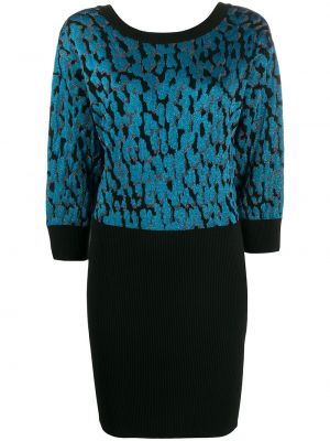 Leopard strikket dress Just Cavalli svart