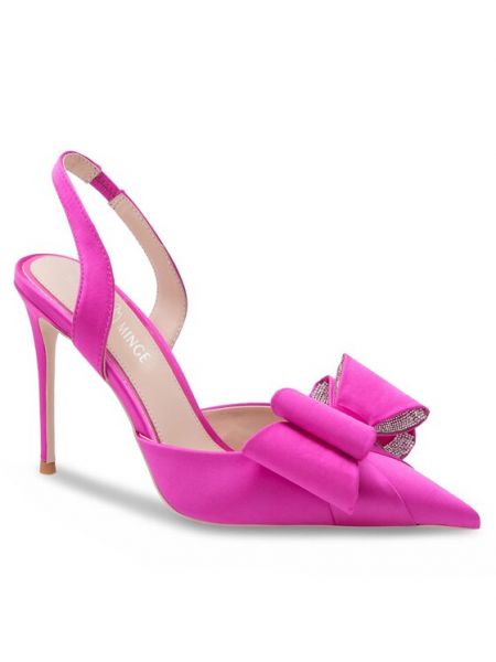 Полуотворени обувки с ток Eva Minge розово