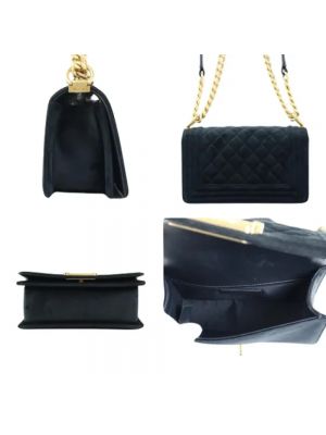 Aksamitna torba Chanel Vintage czarna