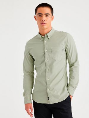 Camisa slim fit manga larga Dockers verde