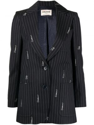 Trykt lang blazer Zadig&voltaire svart