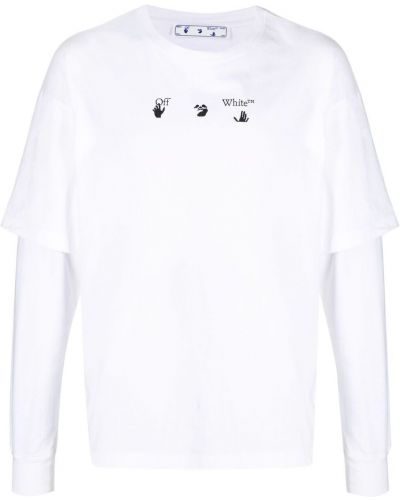 Trykt t-skjorte Off-white hvit