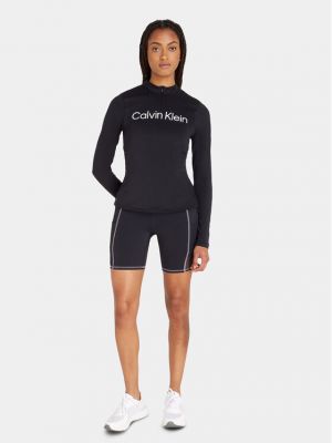 Slim fit tričko Calvin Klein Performance černé