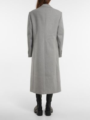 Palton de lână Wardrobe.nyc gri