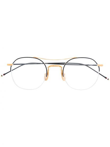 Thom Browne Eyewear gafas con montura redonda - Dorado