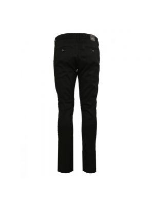 Spodnie skinny fit bawełniane Guess czarne