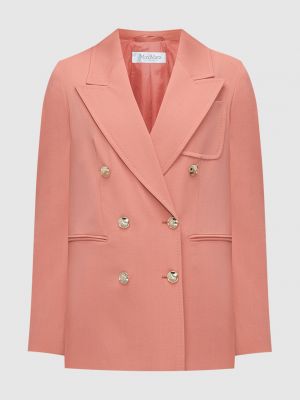 Шерстяной пиджак Max Mara розовый