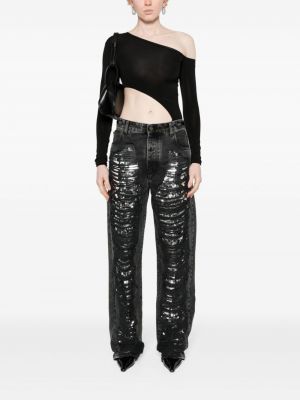 Skinny džíny s oděrkami Darkpark šedé