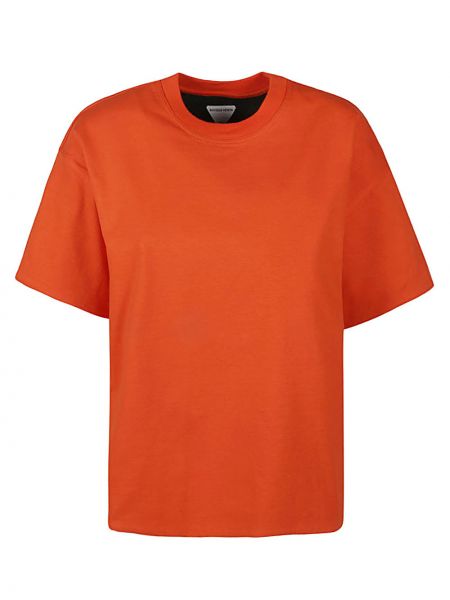 T-shirt di cotone Bottega Veneta arancione