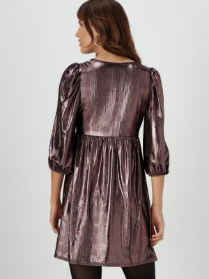 Платье мини с принтом из розового золота Papaya розовое