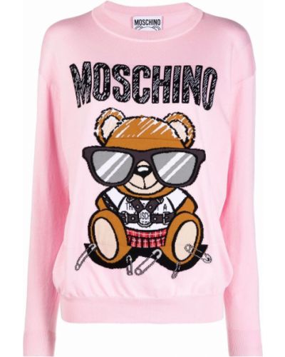 Jersey de tela jersey Moschino rosa