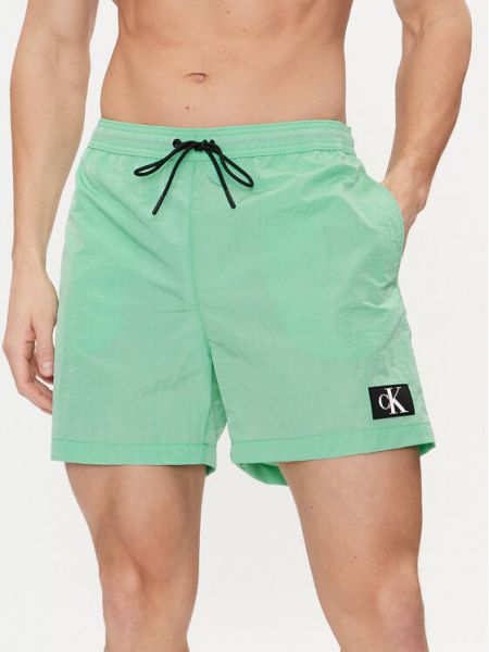 Шорти Calvin Klein Swimwear зелено
