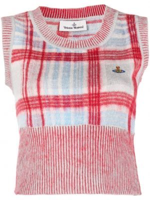 Vestă în carouri tricotate Vivienne Westwood