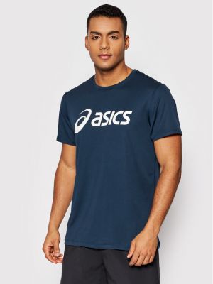 Marškinėliai Asics mėlyna