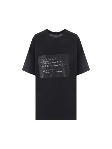 Czarna koszulka Yohji Yamamoto