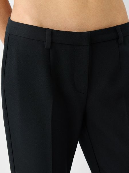 Pantalon plissé Bershka noir