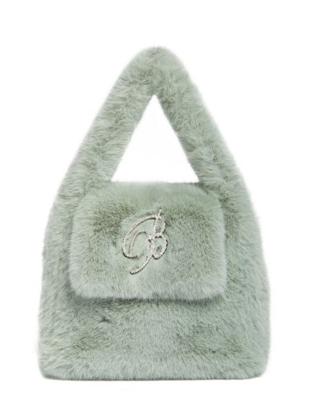 Bolso clutch de pelo Blumarine verde