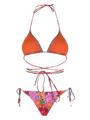 Geblümt bikini mit print Reina Olga orange