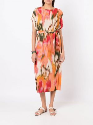 Batikované midi šaty s potiskem Lenny Niemeyer oranžové