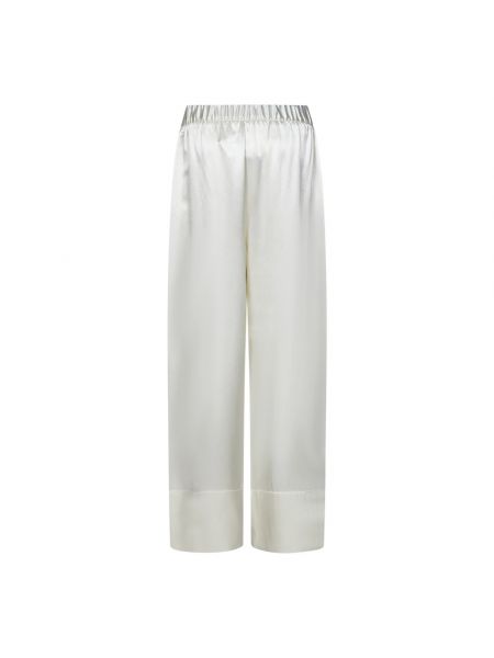 Pantalones de seda Armarium blanco