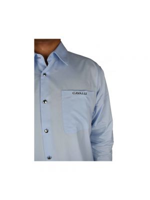 Koszula Roberto Cavalli niebieska