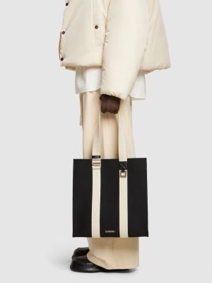 Τσάντα shopper Jacquemus λευκό