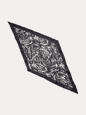 Bufanda de seda con estampado Lauren Ralph Lauren negro